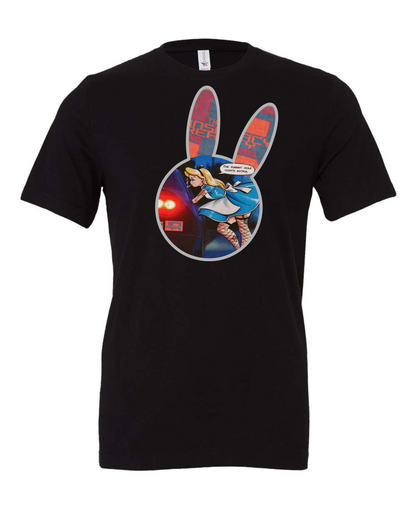 'Rabbit Hole' Black T-Shirt