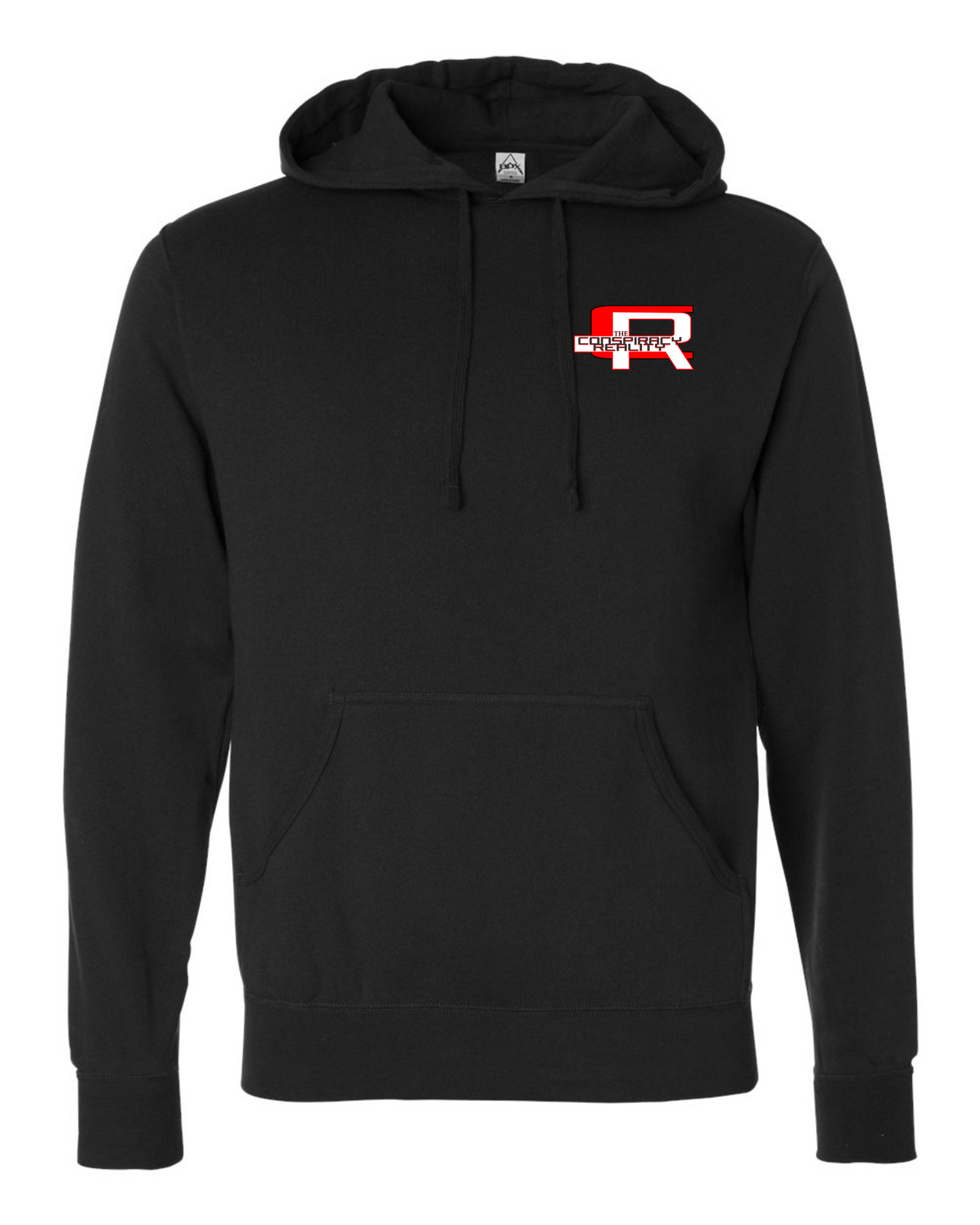 'FlatEarther' Black Hoodie