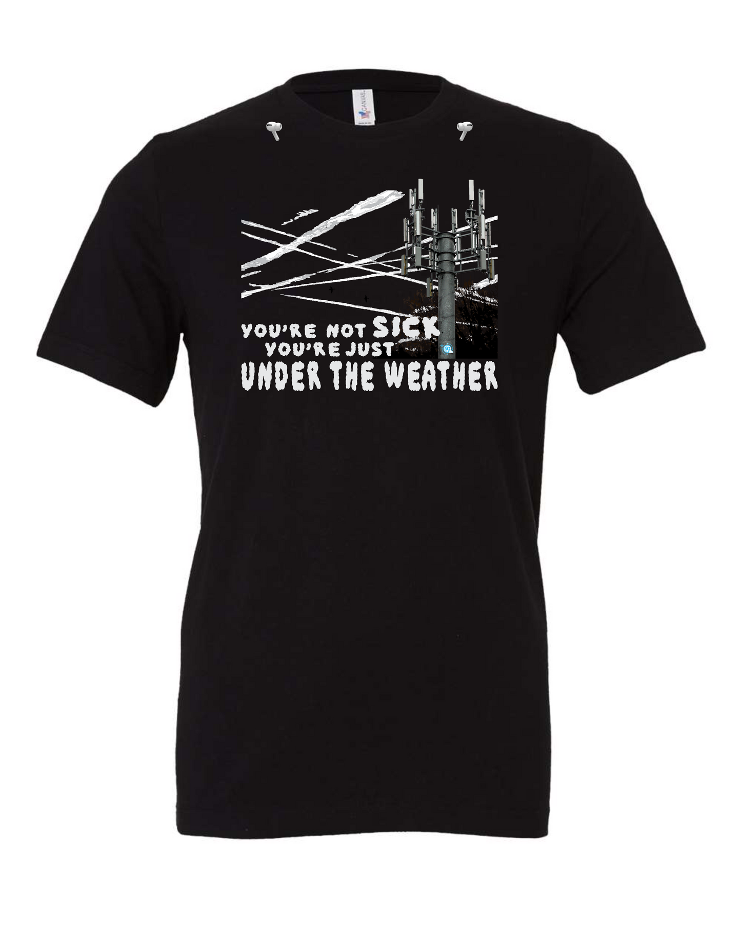 'Under The Weather' Black T-Shirt