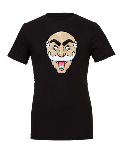 'Mr. Robot Mask Trippy' Black T-Shirt