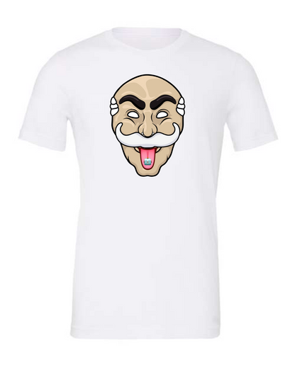 'Mr. Robot Mask Trippy' White T-Shirt