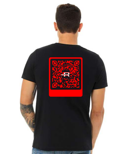 'The QR Code' Black T-Shirt