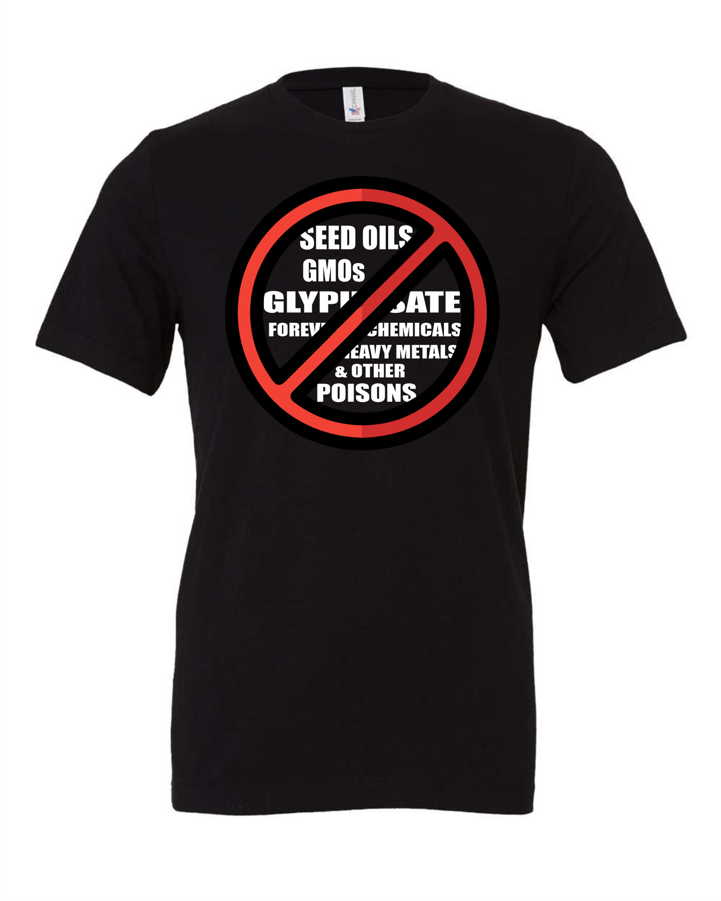 'No Seed Oils' Black T-Shirt