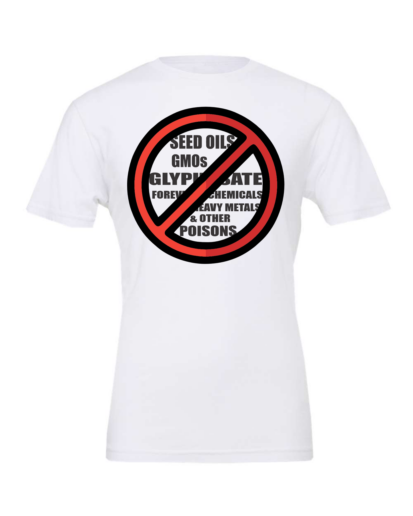 'No Seed Oils' White T-Shirt